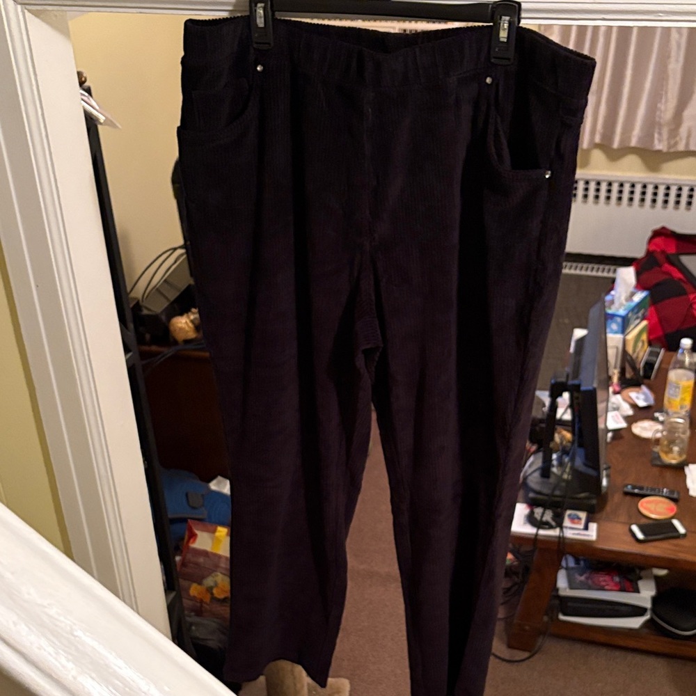 Quacker Factory Indigo Straight Leg Pants